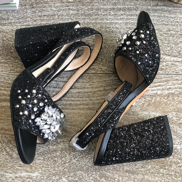 TopShop Razzle Glitter Block Heel - Picture 3 of 8